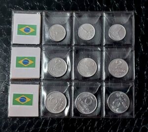 Moedas do mundo 1/2/5 Centavos 67/69/75 Sku 558