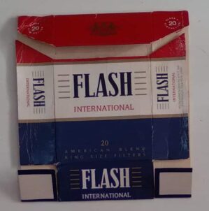 Ne5p. Box vazio Cigarros Flash international