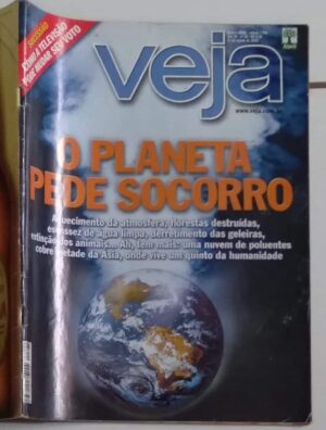 Ne5s. Revista Veja 1765. Planeta pede socorro. Sucessão e televisão.