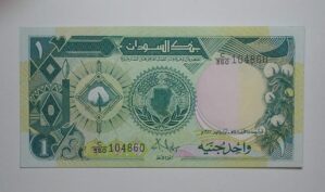 Sudão / Cédula Estrangeira / 1 Sudanese Pound - 1985 / Flor de Estampa