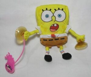 Boneco de pelúcia do Bob Esponja "Calça Quadrada" - super fofo, muito macio e suave. Possui duas ventosas para poder pendurar no vidro, no carro ou em qualquer lugar.