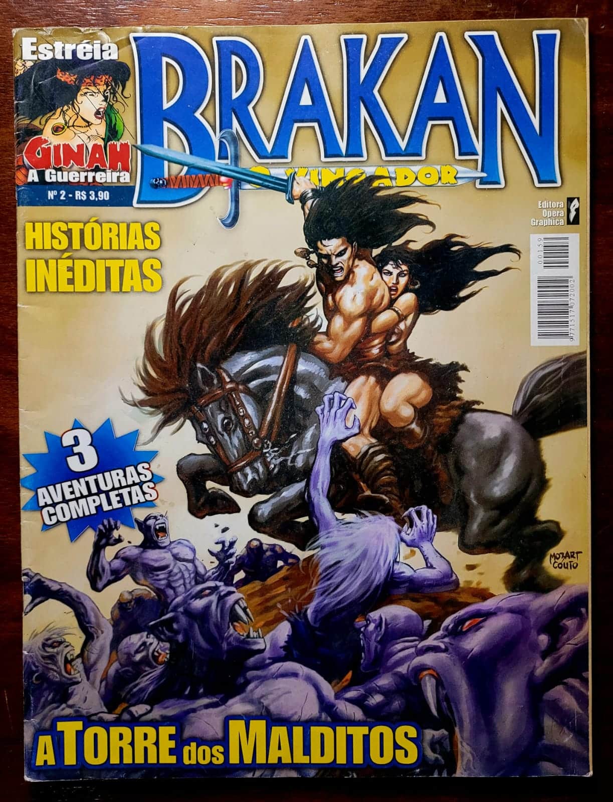 Brakan - O Bárbaro Vingador - Nº 2 (Fevereiro de 2002) HQ/Gibi