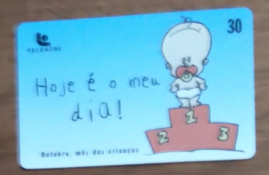 Cartão telefone Brasil Teleacre TCS 199909. Dia das crianças.