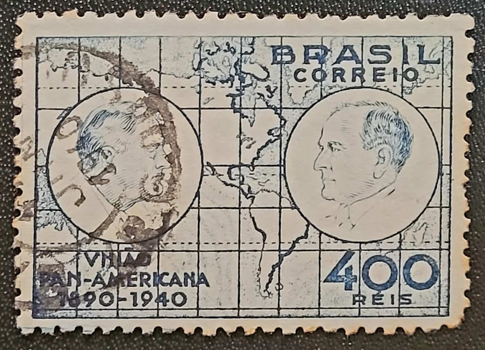 Comemorativos - RHM C0150 (Usado) 400 Réis - Cinquentenário da União Panamericana - 14/04/1940 (Selos do Brasil)