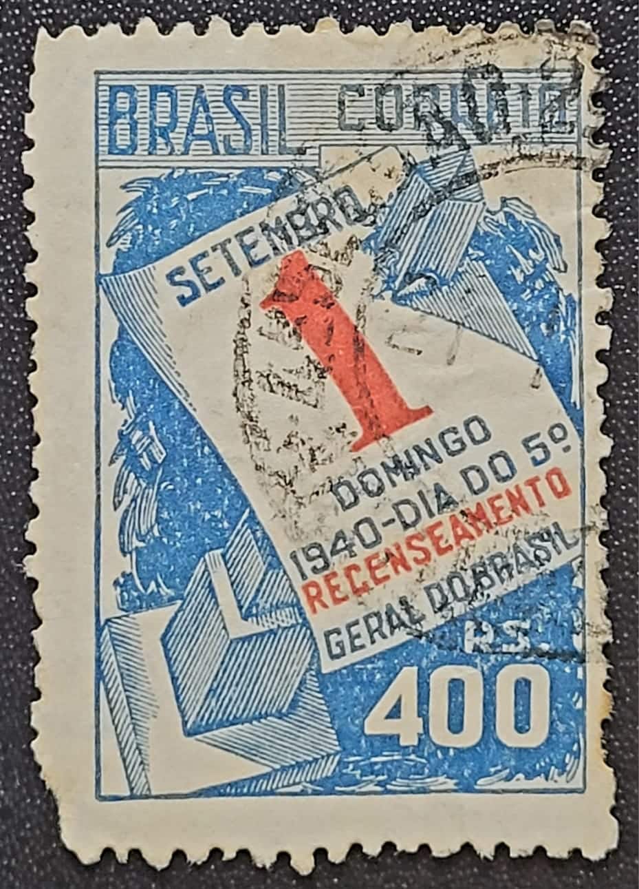 Comemorativos - RHM C0158 (Usado) 400 Réis - 5º Recenseamento Geral do Brasil - 14/01/1941 (Selos do Brasil)