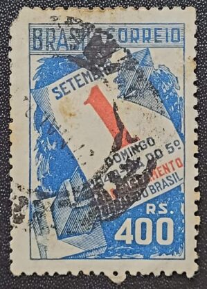 Comemorativos - RHM C0159 D (Usado - Variedade) 400 Réis - 5º Recenseamento Geral do Brasil - 14/01/1941