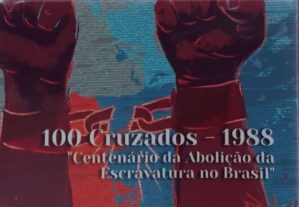 Trio Axé 100 Cruzados 1988 + Encarte para moedas Sku 808