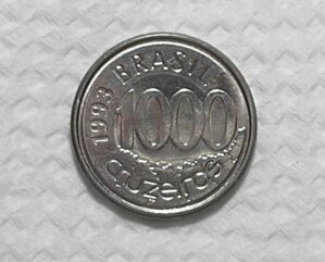 1.000 Cruzeiros - 1993 / Peixe Acará / Flor de Cunho / box55.1