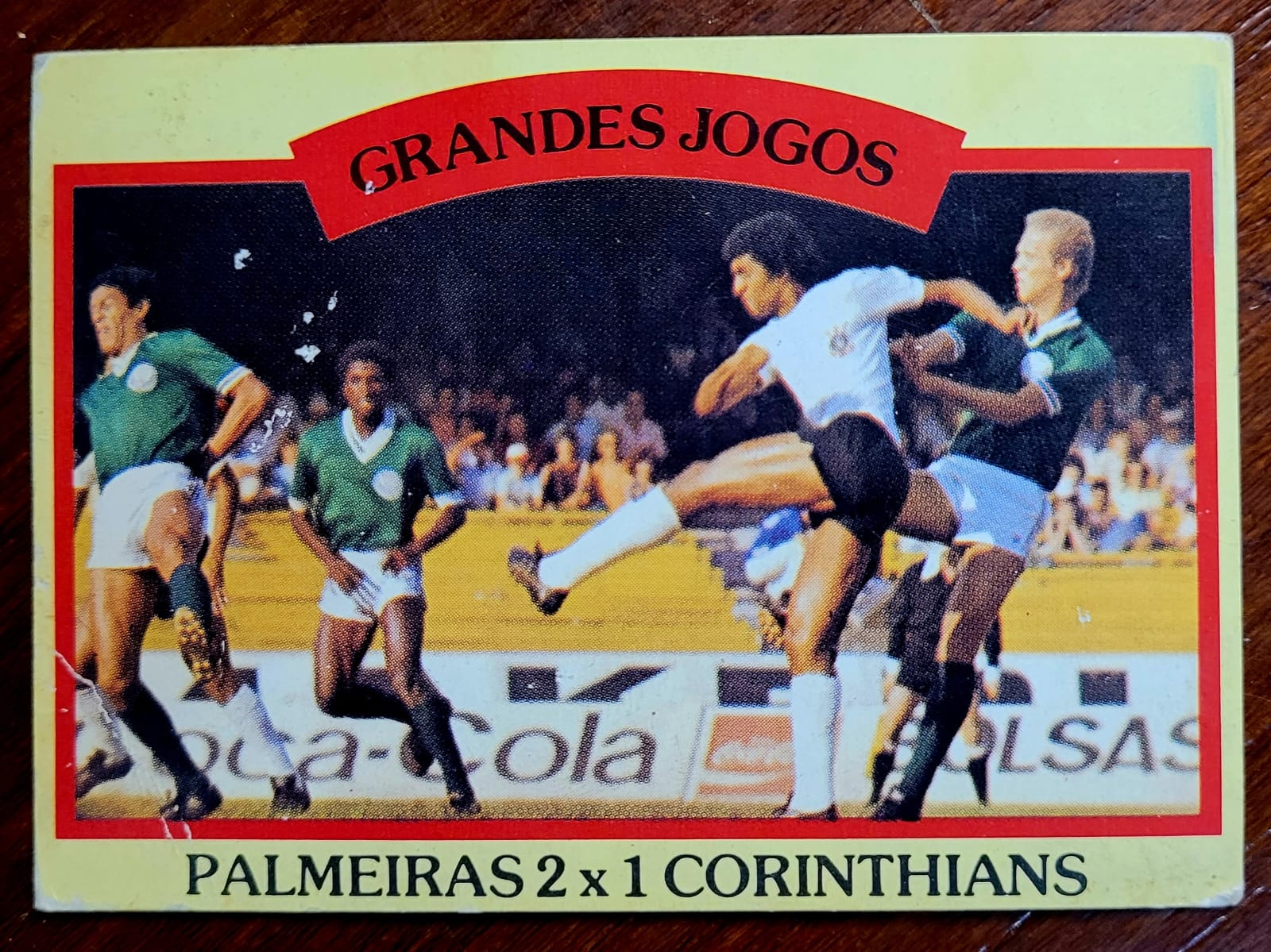 Ping Pong Futebol Cards Grandes Jogos No 25 B Palmeiras 2 X 1 Corinthians 1 Casa do Colecionador