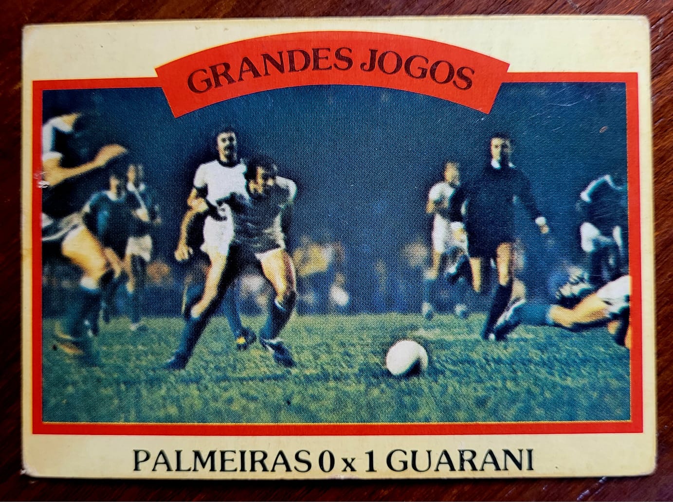 Ping Pong Futebol Cards Grandes Jogos No 44 B Palmeiras 0 X 1 Guarani 1 Casa do Colecionador