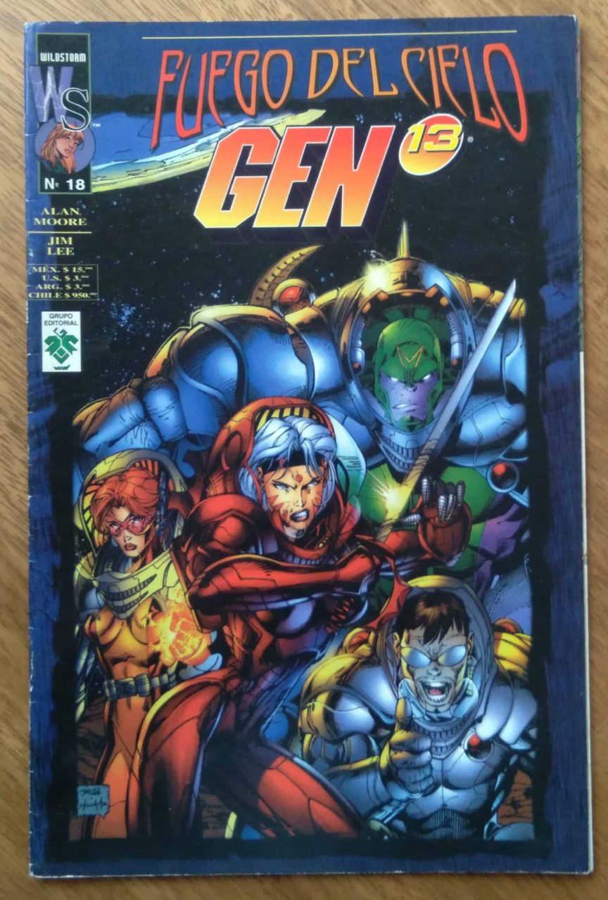 Gibi em espanhol Gen 13 18 1996. Fuego del cielo. Ed Vid.