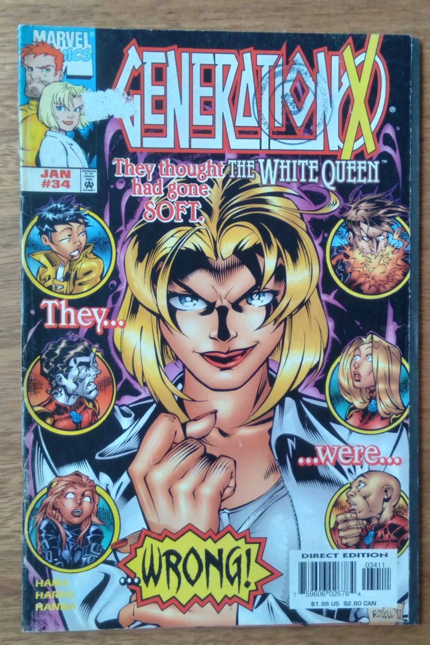 Gibi em inglês Generation X 34 1990. Svilty secrets. Marvel.