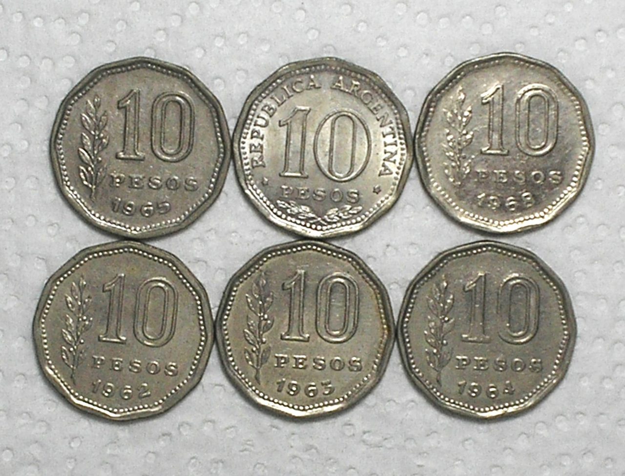 Argentina) 10 Pesos - 1962/1963/1964/1965/1966-Comemorativa/1968 / Cavalgada / Ni / box56