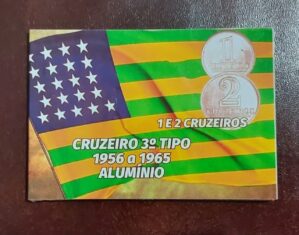 Blister+moedas de 1 e 2 Cruzeiros Sku 1214
