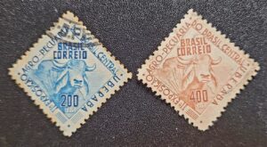 Comemorativos Rhm C0171 E C0172 Usados Serie Completa 2a Exposicao Agropecuaria Do Brasil Uberaba Mg 01 05 1942 Selos Do Brasil 3