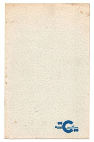 Memorabilia - Navio Andrea C - Papel de Carta e Envelope - Anos 60