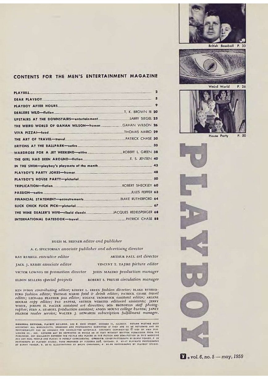 | Casa do Colecionador Playboy Americana Nº 065 em PDF - Cindy Fuller - Maio de 1959