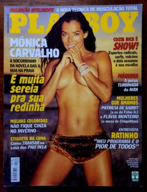 Playboy Nº 312 - Mônica Carvalho (Revista com Pôster) Julho 2001