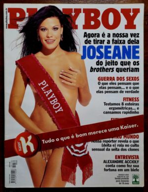 Playboy Nº 332 - Joseane (Big Brother Brasil) Revista com Pôster - Março 2003