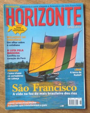 Revista Horizonte Geográfico 91. Rio São Francisco. Mapa peixes Paranapanema.