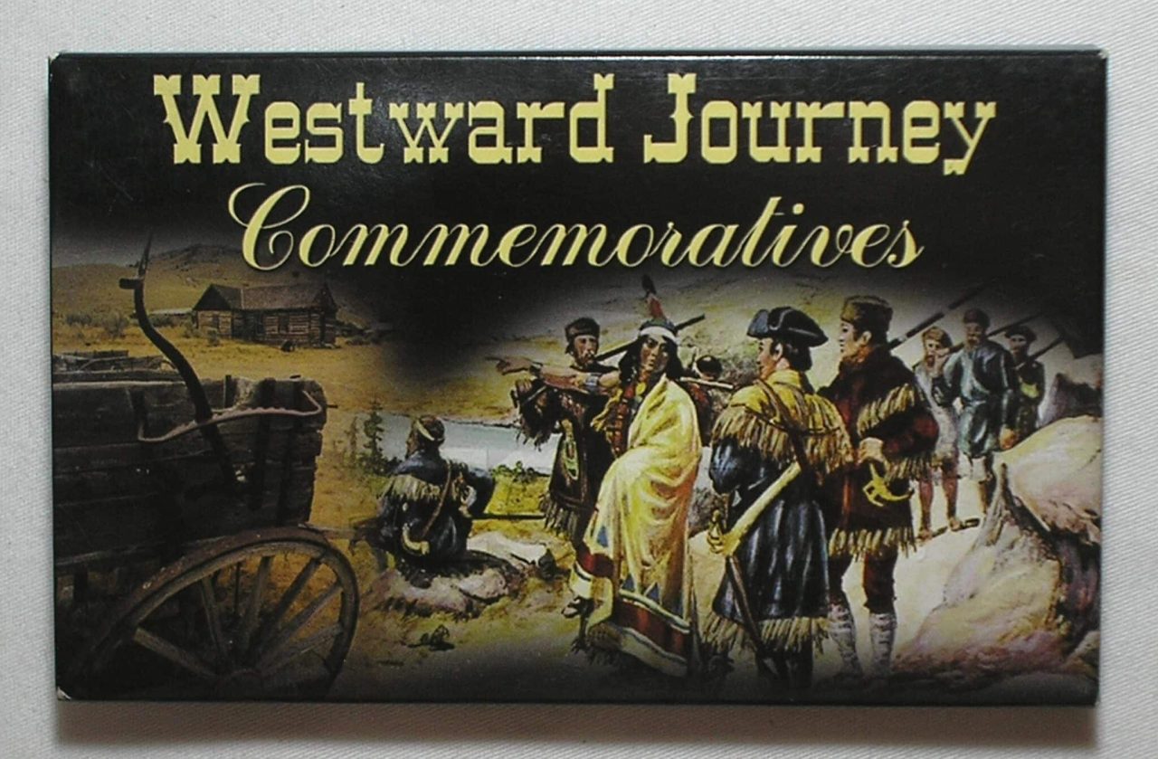 Usa) Estojo 1 Dollar - 2001-Philadelphia e Denver / Sacagawea - The West Journey / Uncirculated / cod.ems.2