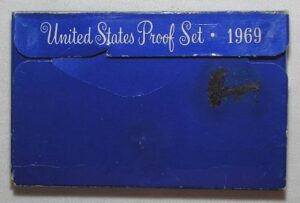 - Usa) Estojo Proof set 1969-S "San Francisco" / Uncirculated / cod. ems.2