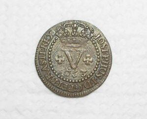 V Réis - 1763 - B "Bahia" / 37 P / Cobre / Mbc/S / Cod.300