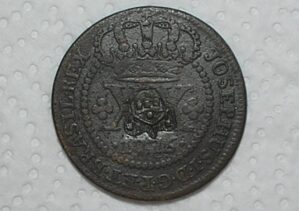 XX Réis - 1776 / 46 Perolas / Corôa Baixa / Escudete / Cruz de Malta / Cobre / Mbc / cod.300