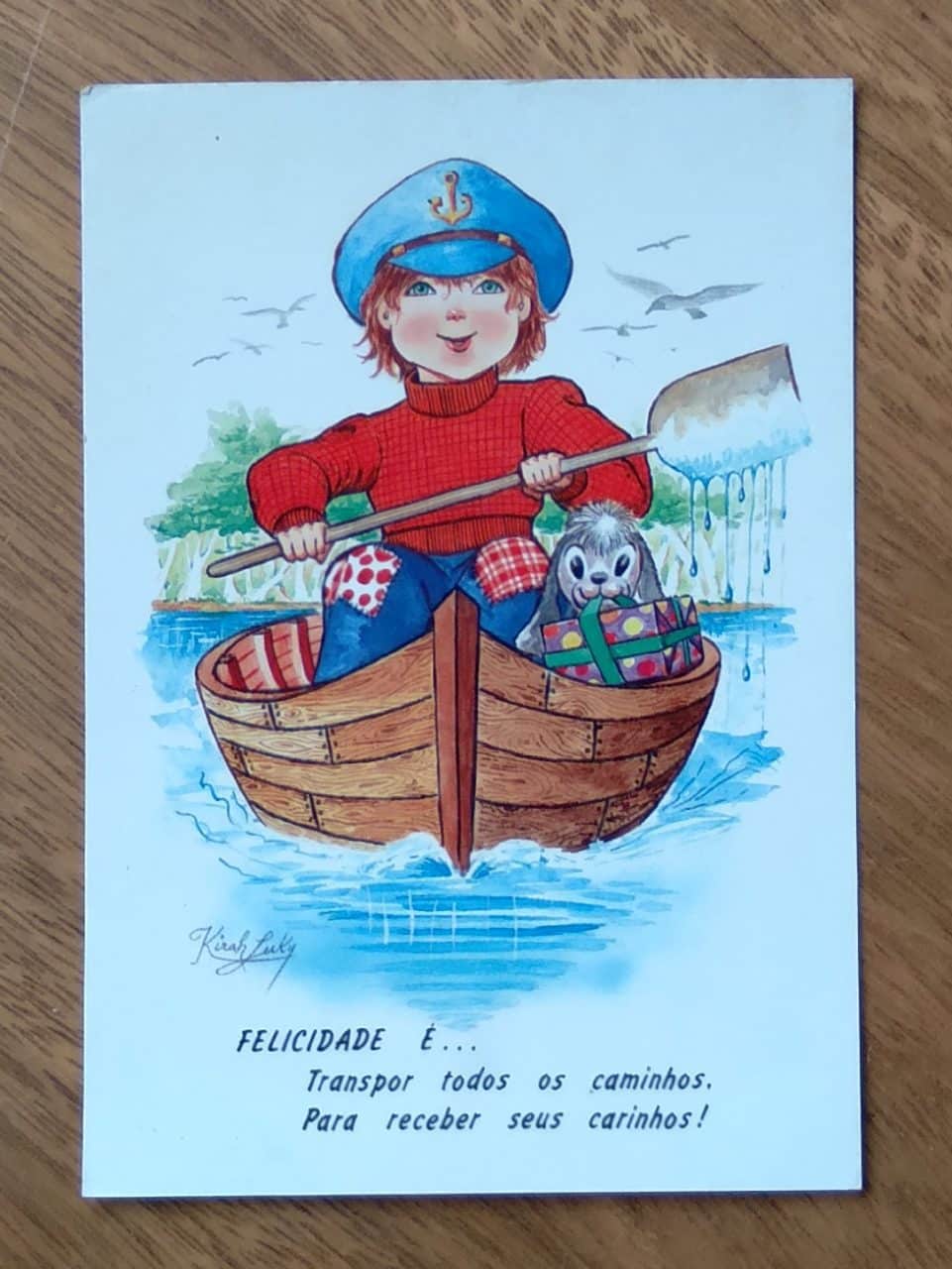 Cartão Postal Litoarte Jovem 47. Transpor todos os caminhos.