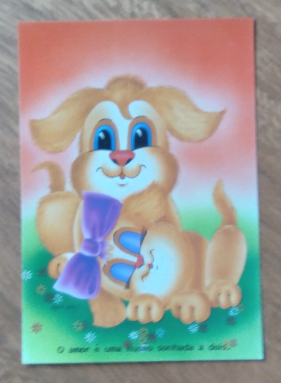 Cartão Postal Litoarte Jovem 98. Amor Ilusão sonhada a dois.
