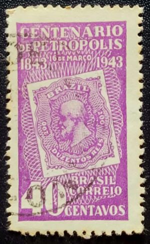 Comemorativos - RHM C0179 (Usado) Centenário de Petrópolis/RJ - 28/03/1943