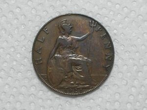 Inglaterra) 1/2 Penny - 1921 / Georgivs v / 5,4g - 25,5mm / Bronze / Mbc / box56