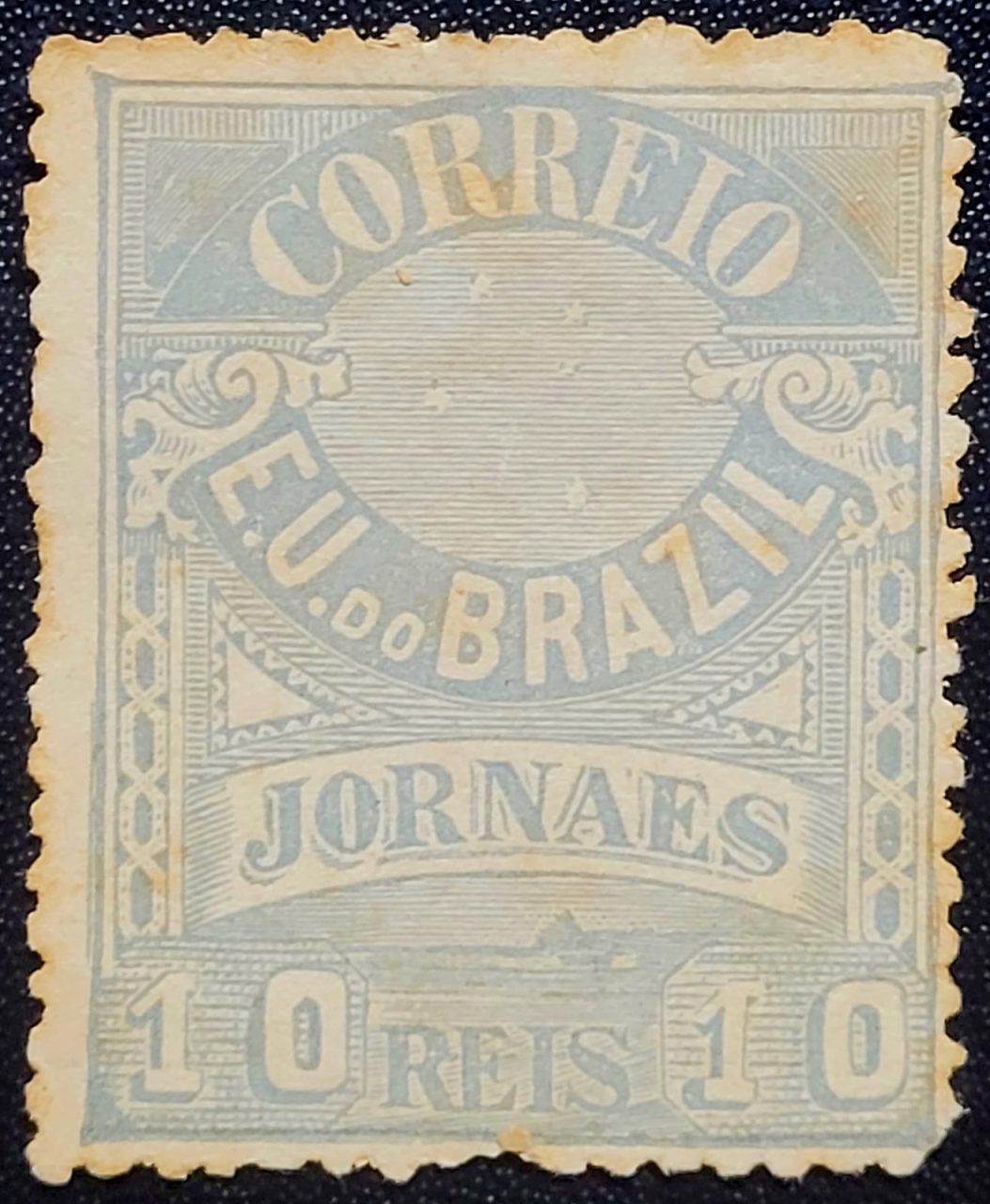 Jornais - RHM J22 c (Novo) Cruzeiro do Sul - 10 Réis - 11/09/1890 (Selos/Filatelia)