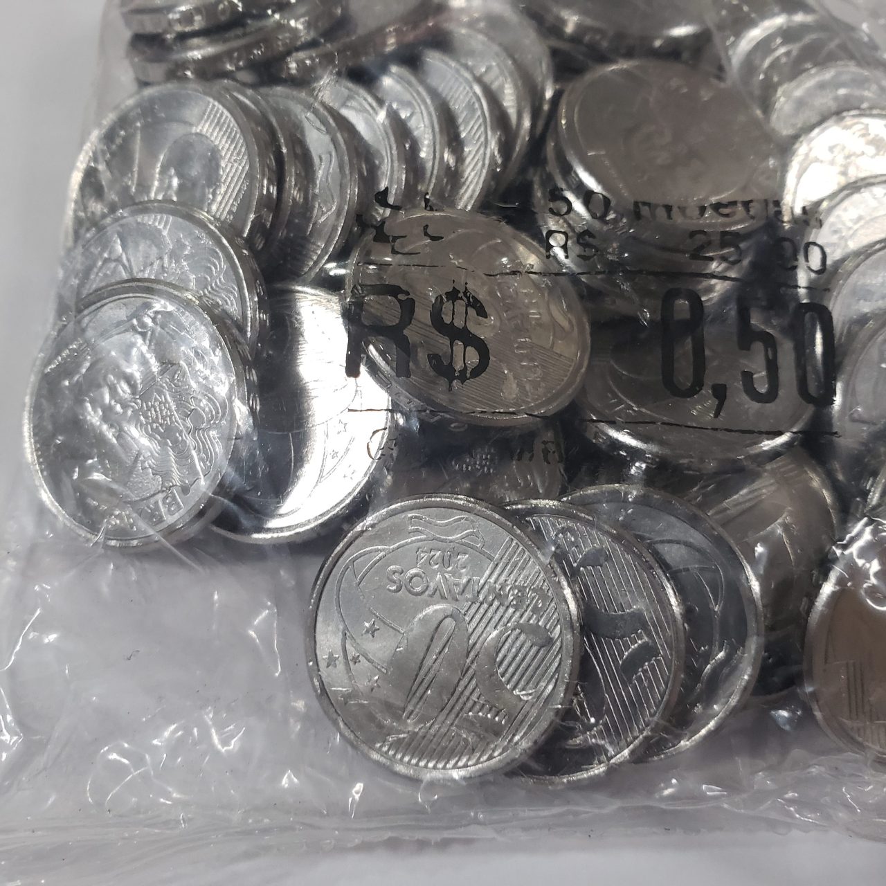 Lançamento Sache lacrado 50 centavos 2024