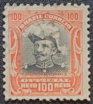 Oficiais - RHM O-17 (Usado) 100 Réis - Hermes da Fonseca - 15/11/1913 (Selos do Brasil)