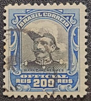 Oficiais - RHM O-18 (Usado) 200 Réis - Hermes da Fonseca - 15/11/1913 (Selos do Brasil)