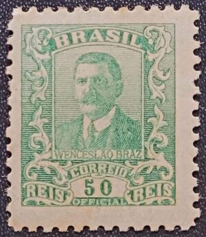 Oficiais - RHM O-31 Es (Novo) 50 Réis - Wenceslau Braz - 11/04/1919