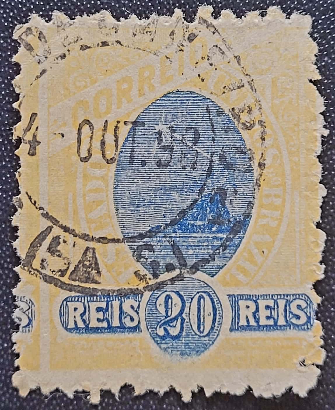 Regulares - RHM 082 a (Usado) 20 Réis - Tipos "Madrugada Republicana" - 1897 (Selos do Brasil)