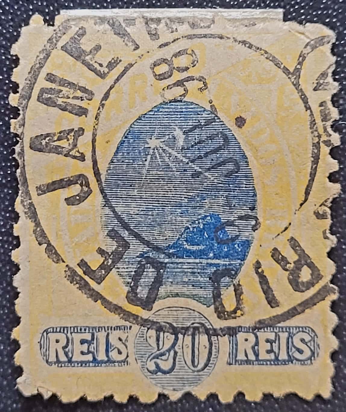 Regulares - RHM 082 a (Usado) 20 Réis - Tipos "Madrugada Republicana" - 1897 (Selos do Brasil)