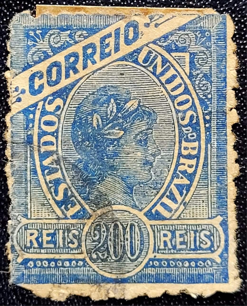 Regulares - RHM 097 (Usado) 200 Réis - Tipos "Madrugada Republicana" Tipos de 1894 Novas Cores - 1900 (Selos do Brasil)