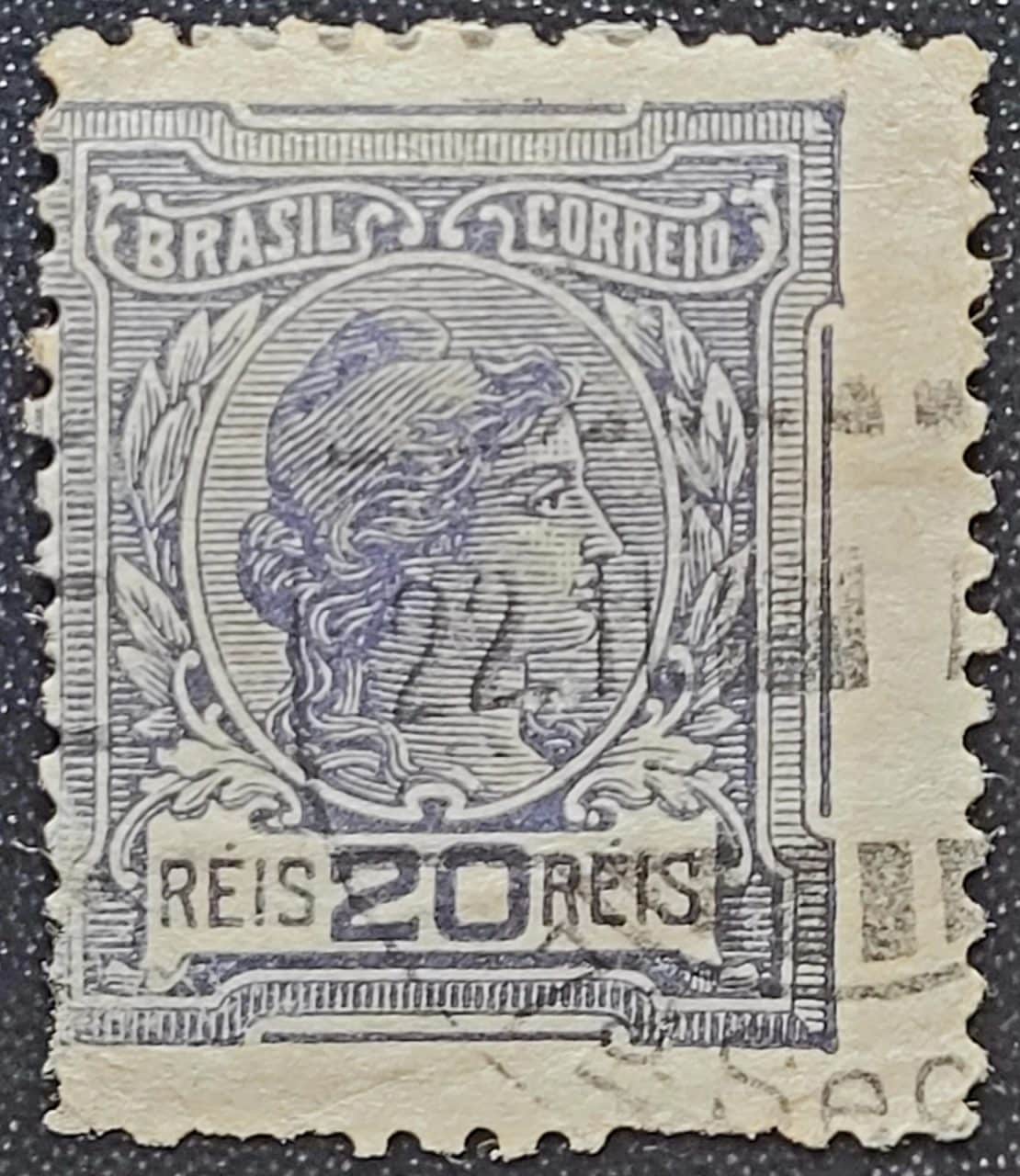 Regulares - RHM 155 (Usado) 20 Réis - Alegorias República e Instrução - 01/02/1918 (Selos do Brasil)