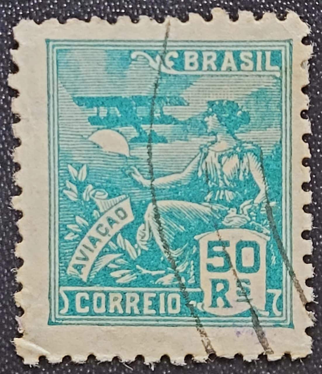 Regulares - RHM 279 A (Usado) 50 Réis - Aviação - Vovó Parte 2 - 1933
