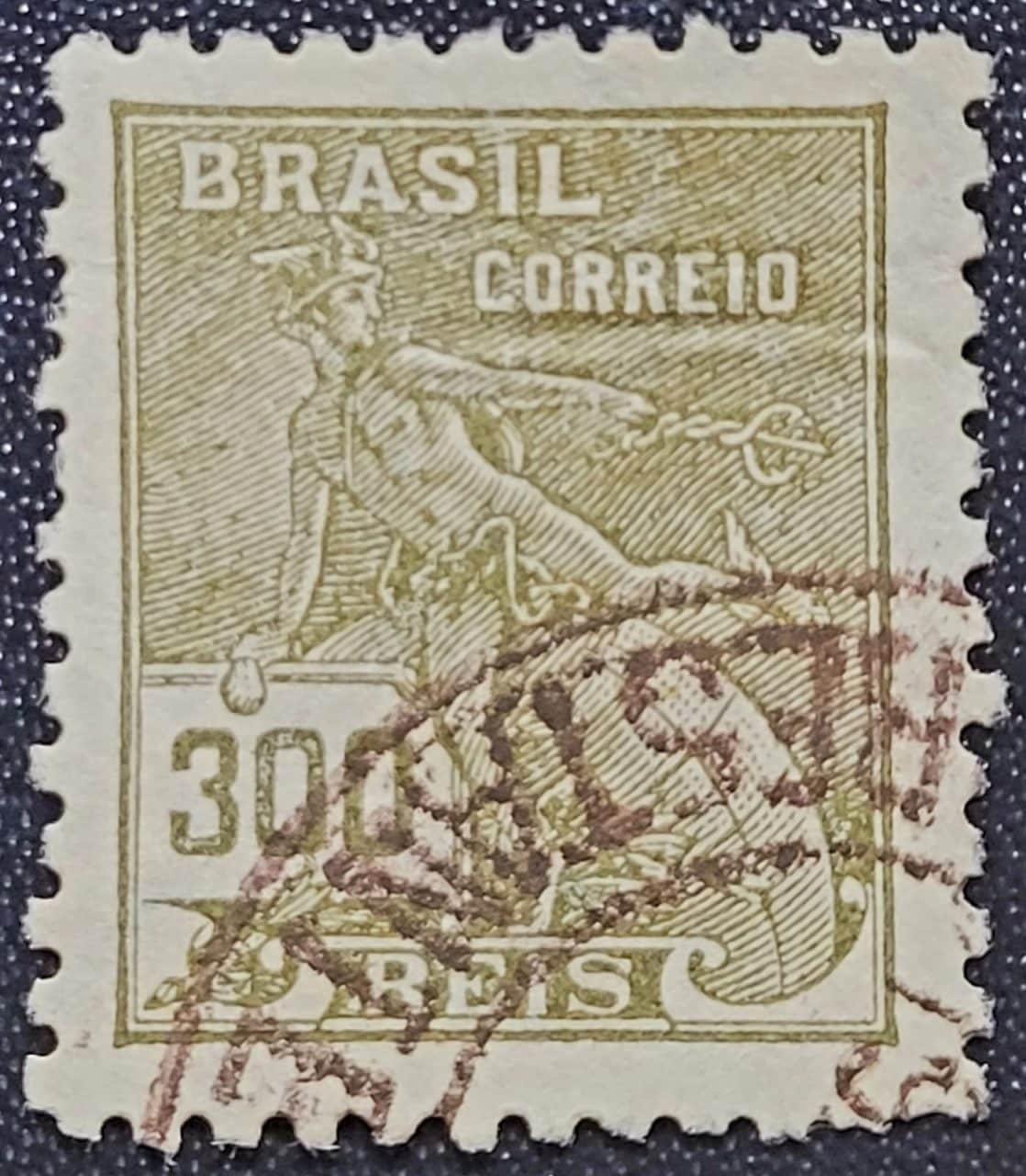 Regulares - RHM 284 A (Usado) 300 Réis - Mercúrio e Globo - Vovó Parte 2 - 1933