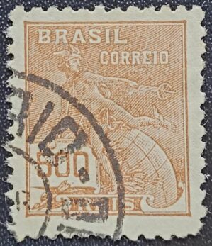 Regulares - RHM 286 A (Usado) 500 Réis - Mercúrio e Globo - Vovó Parte 2 - 1933