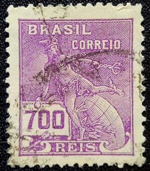 Regulares - RHM 288 (Usado) 700 Réis - Mercúrio e Globo - Vovó Parte 2 - 1931/1934 (Selos do Brasil)