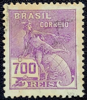 Regulares - RHM 288 (Usado) 700 Réis - Mercúrio e Globo - Vovó Parte 2 - 1931/1934 (Selos do Brasil)