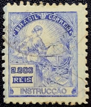 Regulares - RHM 294 Es (Usado) 2.000 Réis - Instrução - Vovó Parte 2 - 1934/1936 (Selos do Brasil)