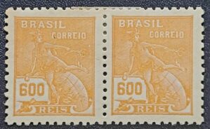 Regulares - RHM 305 (Novos) Par 600 Réis - Mercúrio e Globo - Vovó Parte 2 - 1936/1937
