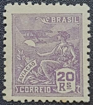 Regulares - RHM 319 (Novo) 20 Réis - Aviação - Vovó Parte 2 - 1939/40 (Selos do Brasil)