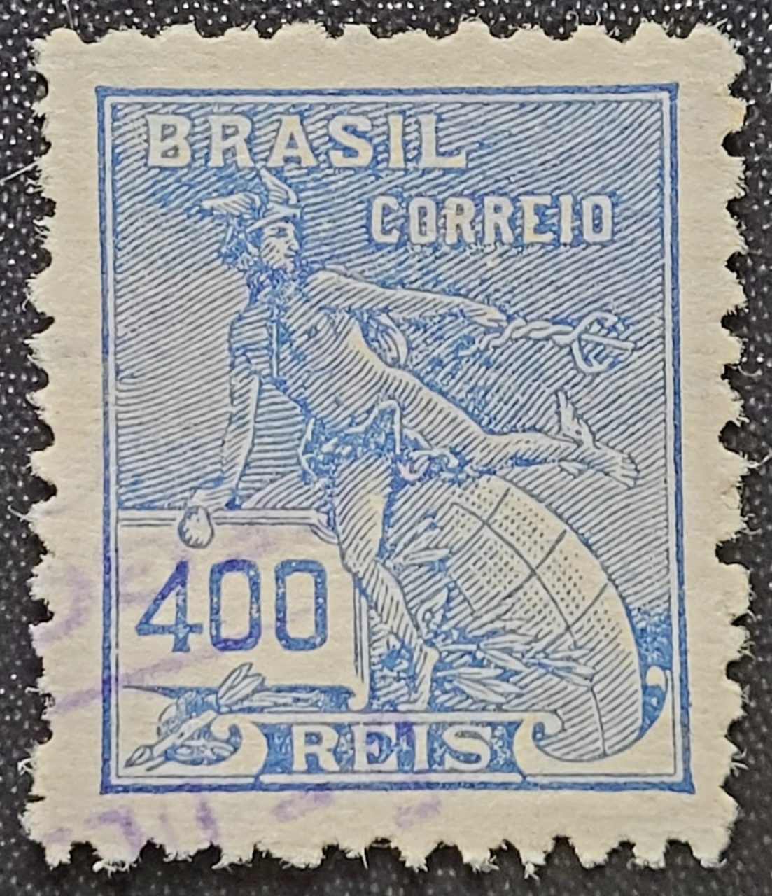 Regulares - RHM 323 (Usado) 400 Réis - Mercúrio e Globo - Vovó Parte 2 - 1939/40